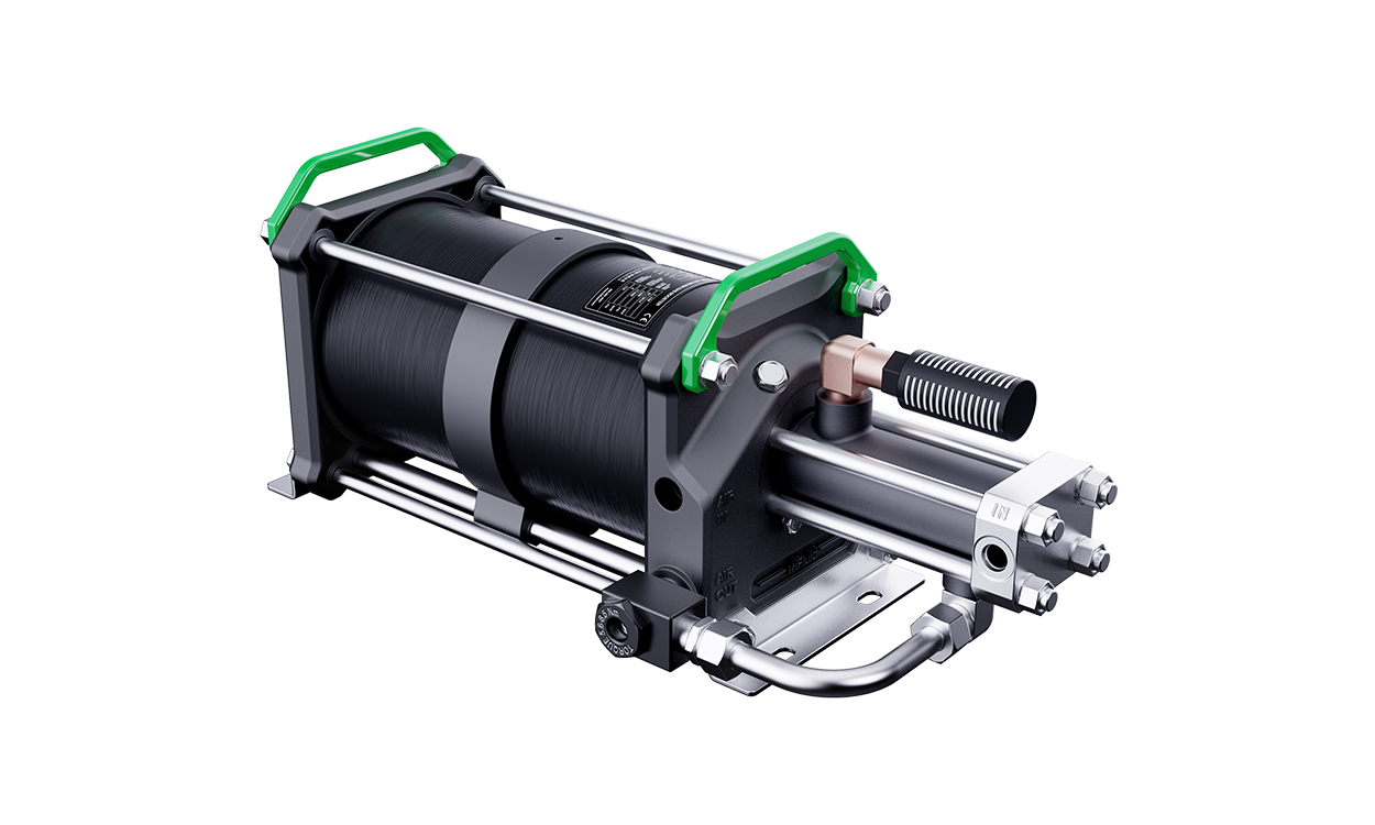 雙驅(qū)單作用氣動(dòng)氣體增壓器